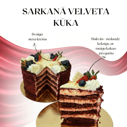 Sarkanā velveta kūka