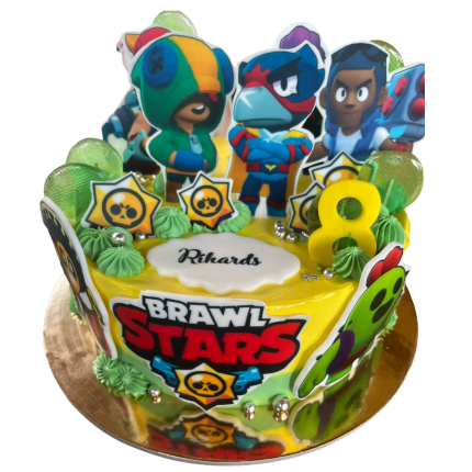 Brawl Stars kūka ar vertikālu dizainu