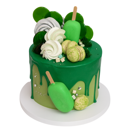 Kūka ar saldējumu dizainu