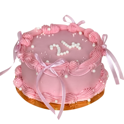 Vintage kūciņa – romantiski rozā