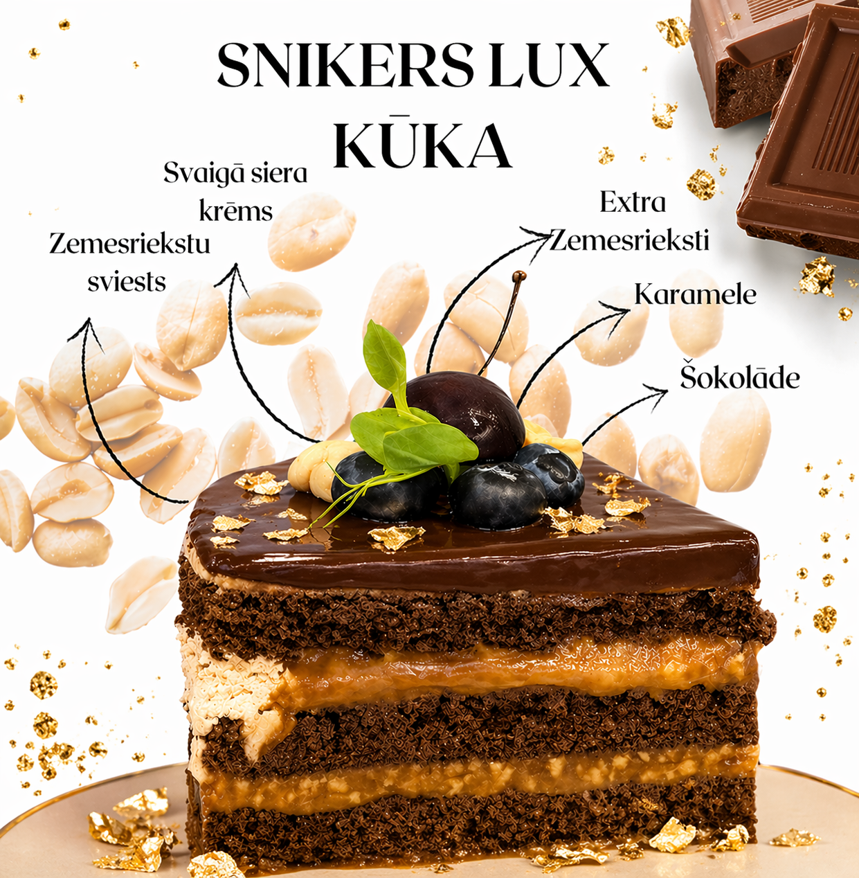 Snikers LUX kūka