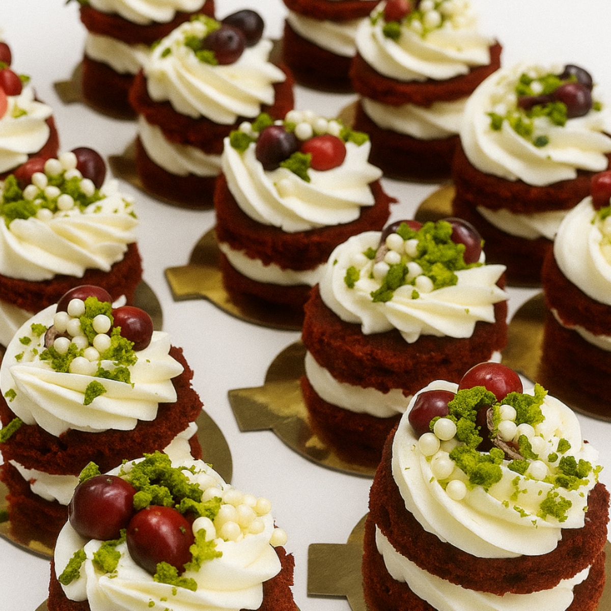 Sarkanā velveta porcijkūciņas