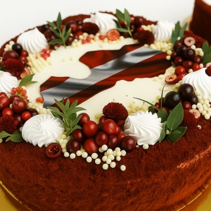 Sarkanā velveta svētku kūka patriotiskā noformējumā!