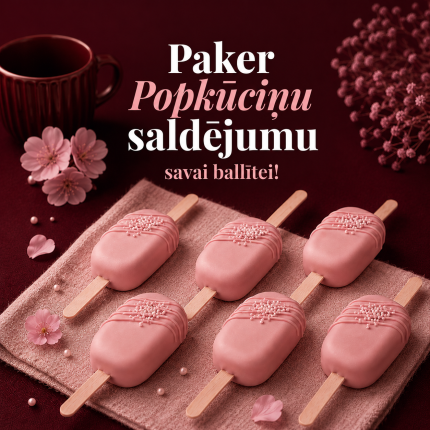 8 Popkūciņu saldējumu komplekts - pieskaņoti Tavai kūkai!