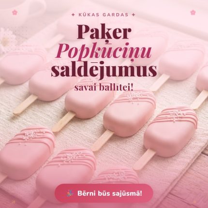 8 Popkūciņu saldējumu komplekts - pieskaņoti Tavai kūkai!