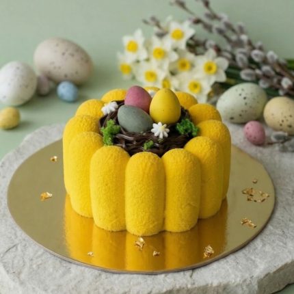 Zemeņu- mango musa kūka "Lieldienas"