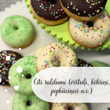 Citi saldumi (virtuļi, kēksiņi, popkūciņas)